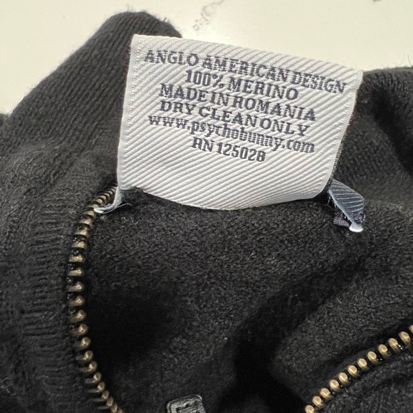 *FINAL PRICE* psycho bunny black wool sweater - Picture 4 of 10